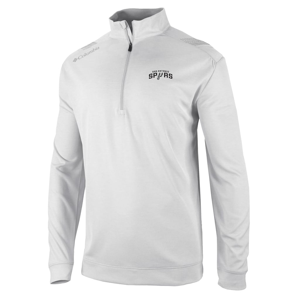  San Antonio Spurs Columbia Oakland Downs Quarter-Zip Pullover - White